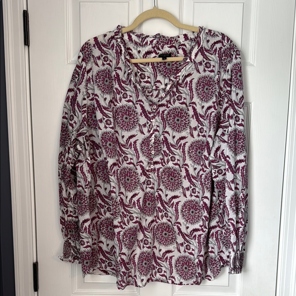 Talbots floral Print Women's Top